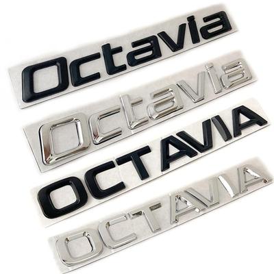 3D металлическая высококачественная наклейка на автомобиль Octavia, стильные буквы, слова, маркировка для заднего багажника, значок, логотип, наклейка, эмблема, автоаксессуары
