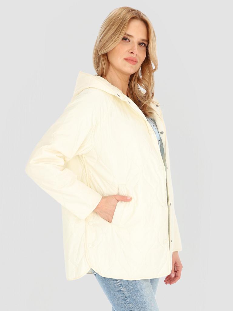 WOMEN' QUILTED TRANSITION JACKET WITH HOOD