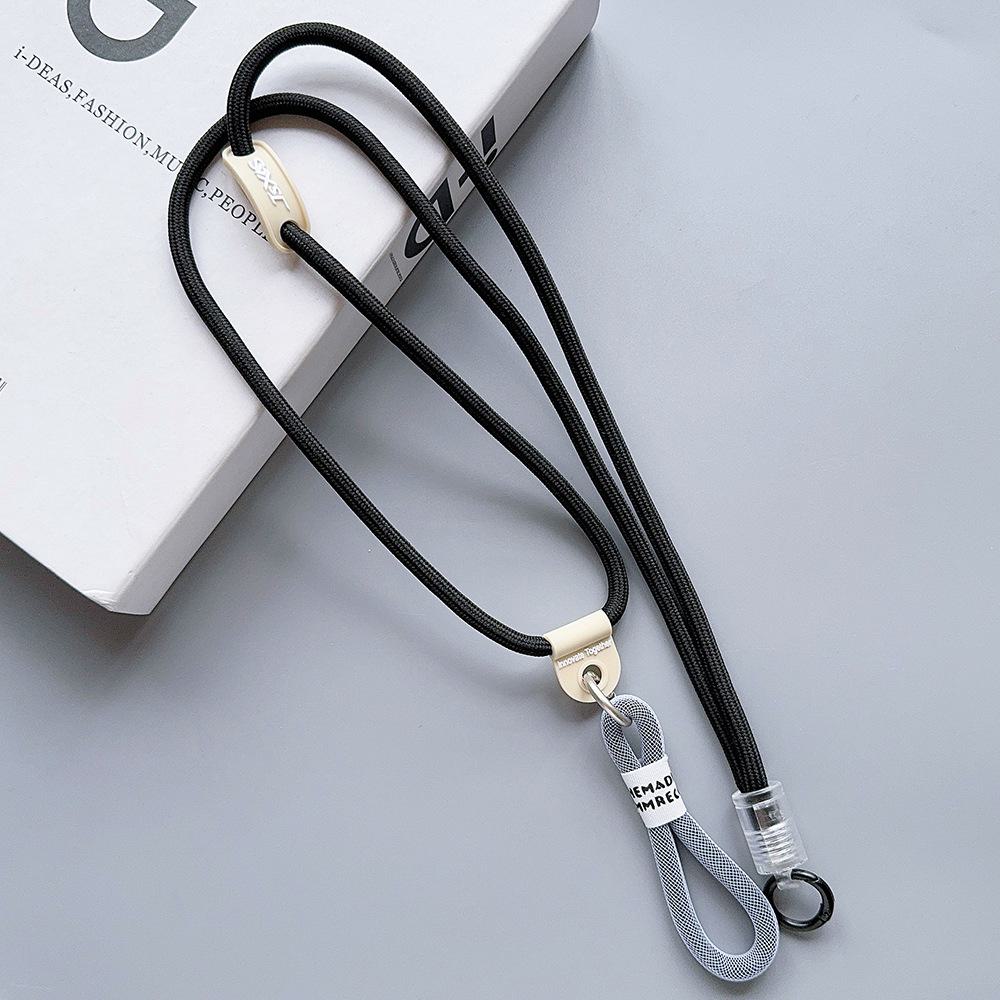 Nylon Braided Double Rope Buckle Couple Phone Keychain Mountaineering Water Cup Lanyard