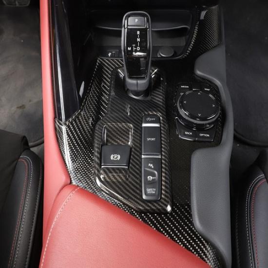 ABS Carbon Car Gear Shift Panel Trim Auto Part Kit For GR Supra A90 A91 -22