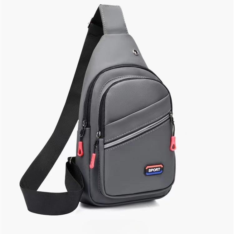 New Multifunctional Chest Bag Men's Fashion Trend Oxford Cloth Shoulder Bag Korean Style Casual Waterproof Messenger Bag