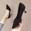 Fashion Pointed Toe Woman Pumps Office With Medium Heels Shoes for Women 2025 Trend On Offer Promotion Wholesale High Quality Footwear