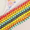 Хёна Разноцветные стеклянные бусины в горошек для изготовления украшений своими руками