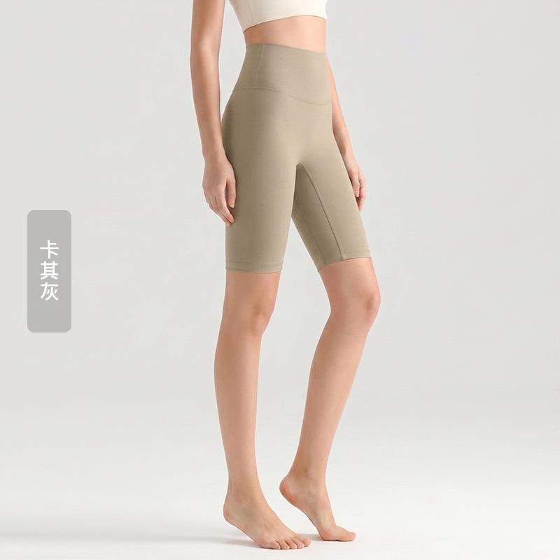 Weiman cloud nude five-point yoga pants women's summer thin tight yoga clothes high waist hip lift fitness yoga pants