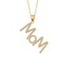 Jewelry Zircon Letter Clavicle Chain Stainless Steel Gift for Mother's Day MOM Necklace  Overlay