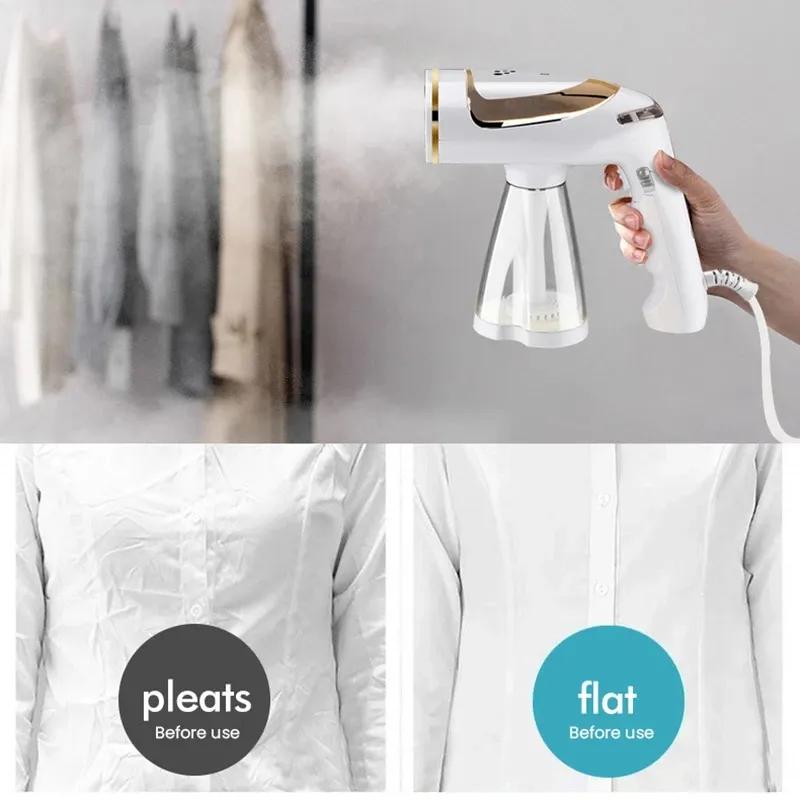Портативный складной небольшой отпариватель для одежды мощностью 1600 Вт для путешествий домой с мощным паром. Ручной компактный портативный компактный прибор для одежды. Бытовая бытовая техника.