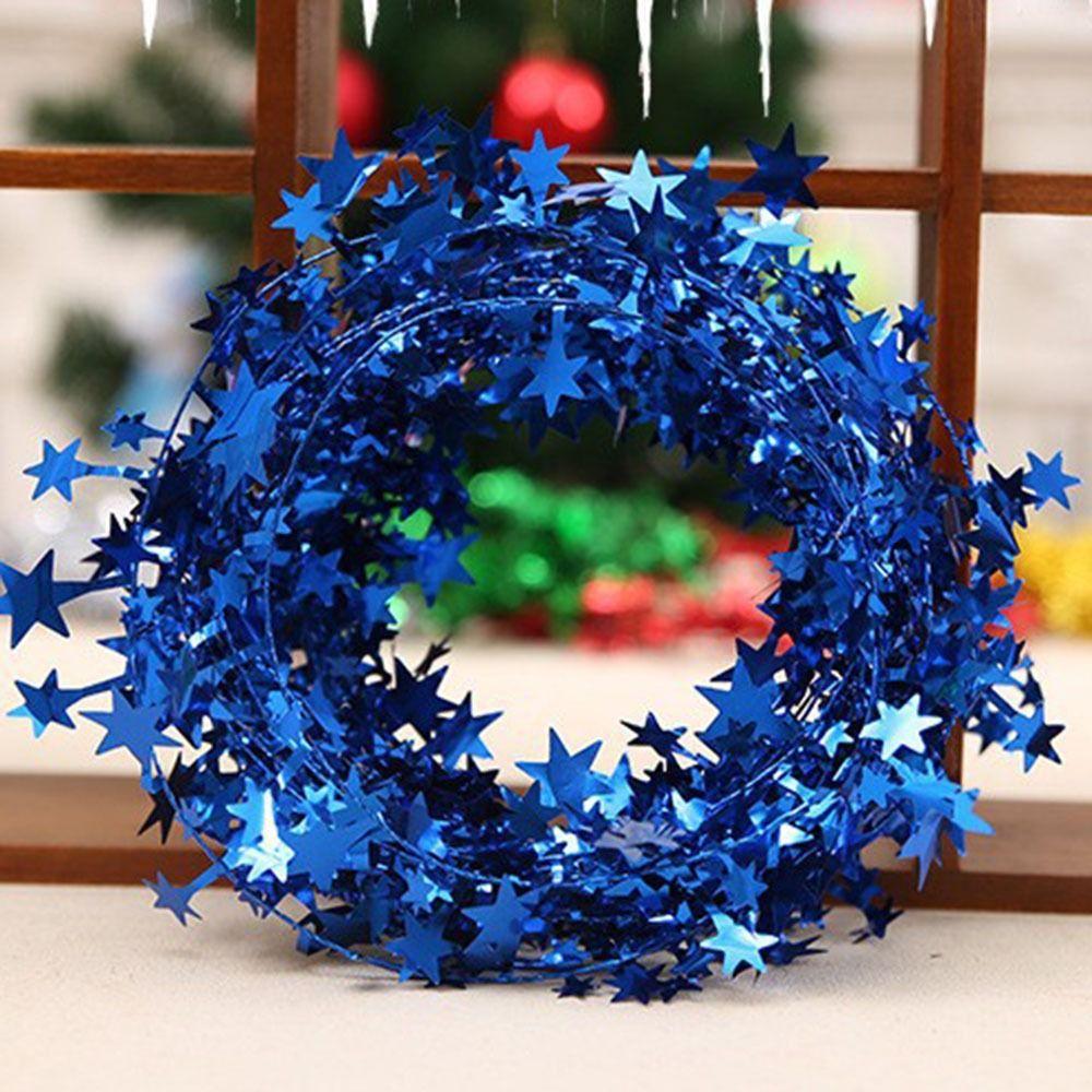 Праздничные принадлежности Праздничная атмосфера Рождественская гирлянда Блестящая звезда Подвеска Настенная дверь Декор Подвесные украшения для рождественской елки своими руками Главная