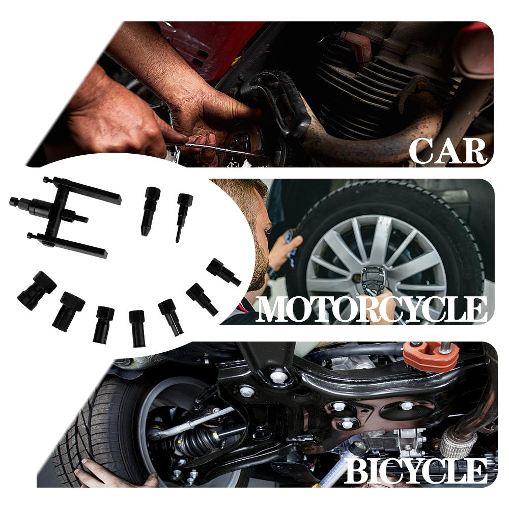 Aluminum Wheel Bearing Kit Motorcycle Bearing Disassembly Tools Remover Automotive Tools 10 Pcs/Set Portable Repair Kit Seal Driver Installer