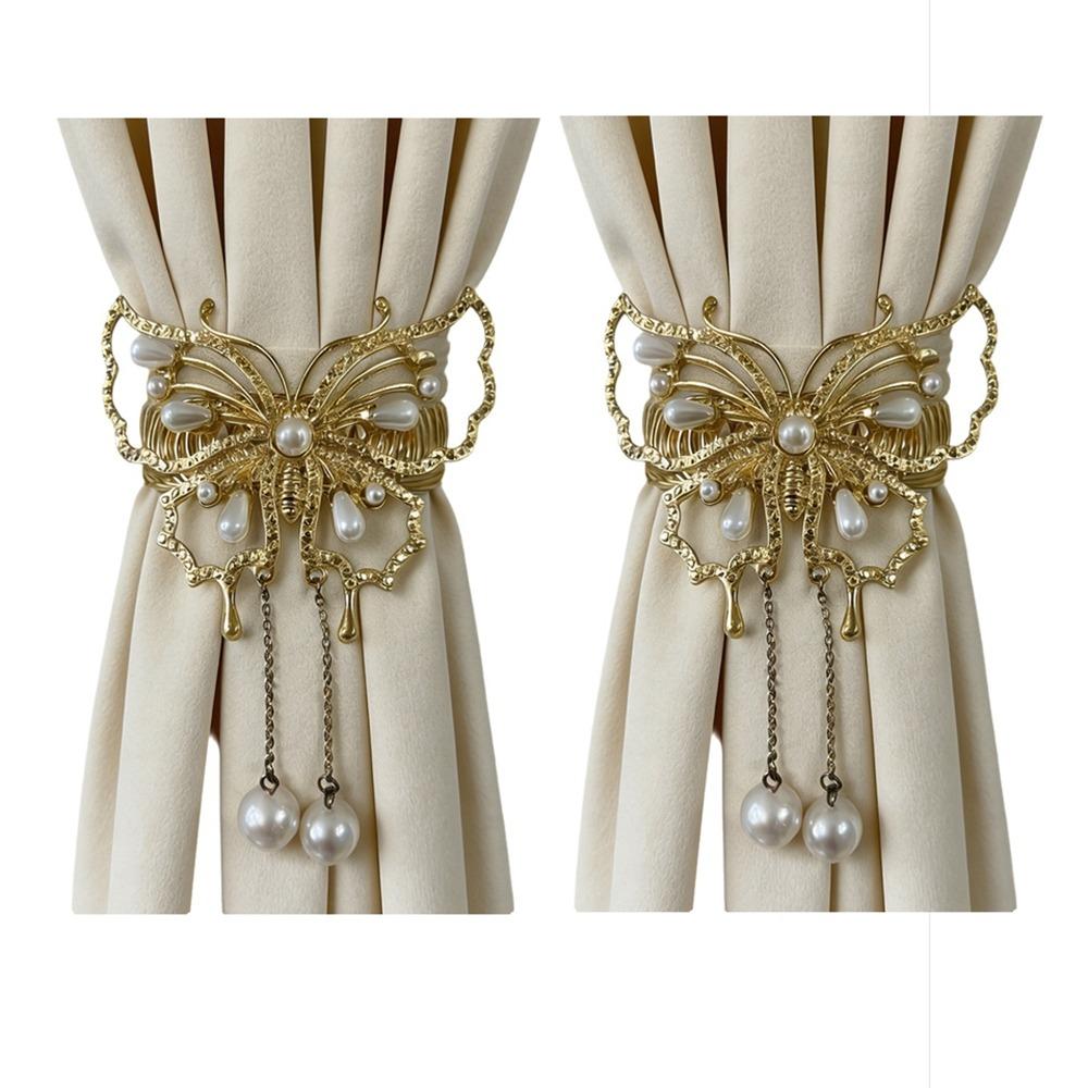Gold Butterfly Curtain Buckle Metal Curtain Holdbacks Stylish Curtains Tie Rope Home Decor