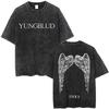 Рокер Yungblud IDOLS Крылья Мировой Тур Футболка Мужская Женская Рок Харадзюку Винтажные Стираные Футболки Повседневные Оверсайз Футболки
