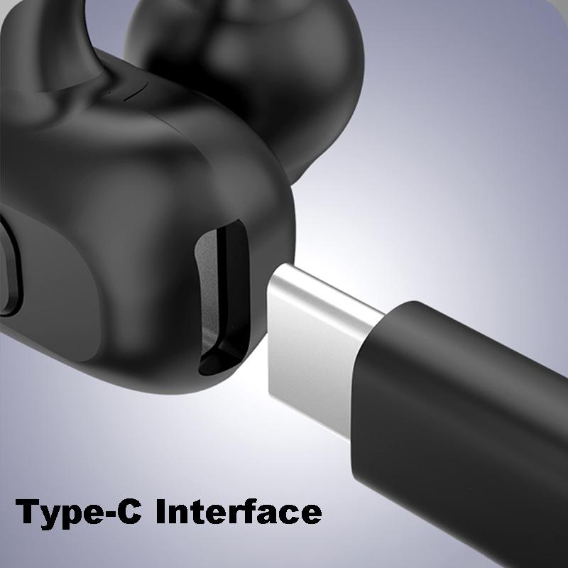 MIni Single TWS Bluetooth 5.3 Наушники-клипсы на наушниках Беспроводные наушники Зажим для ушей Hi-Fi стереогарнитура с шумоподавлением Наушники с низкой задержкой для телефона