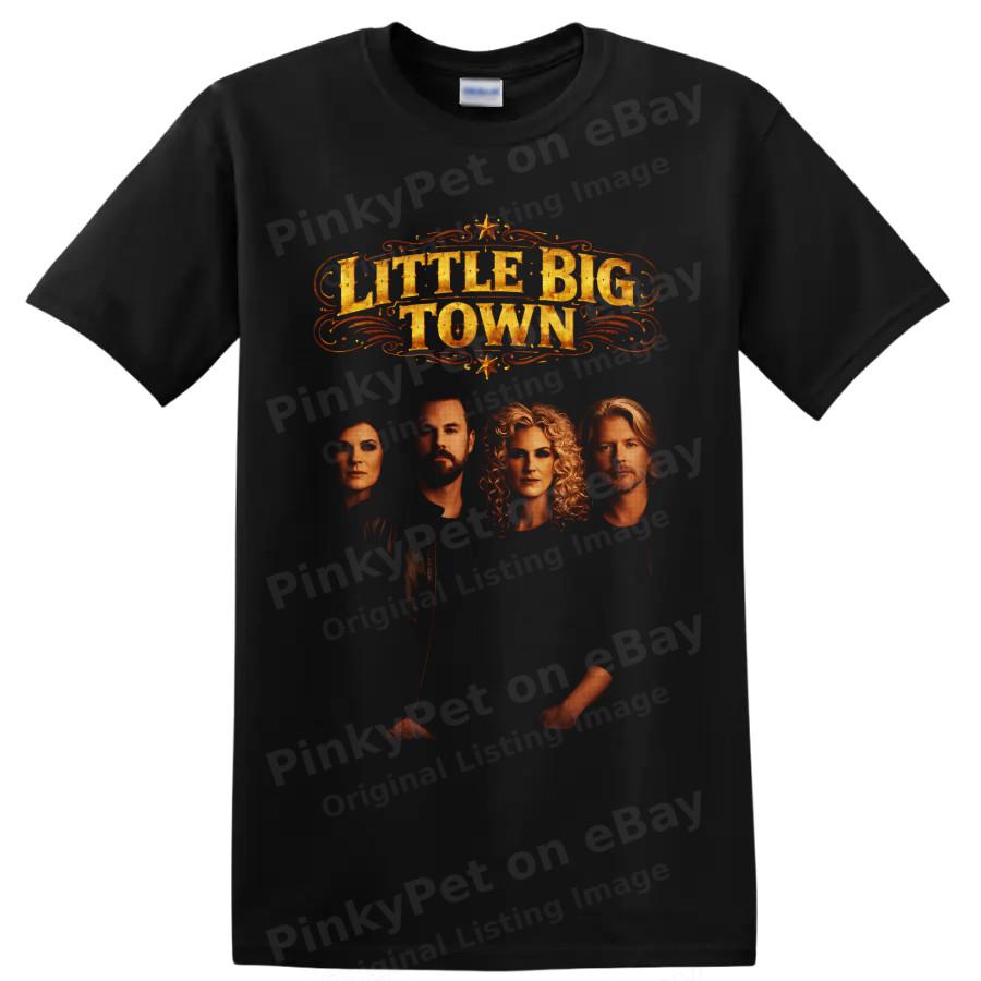 Little Big Town Country Music Group T Shirt Vintage Portrait Graphic Tee Gift