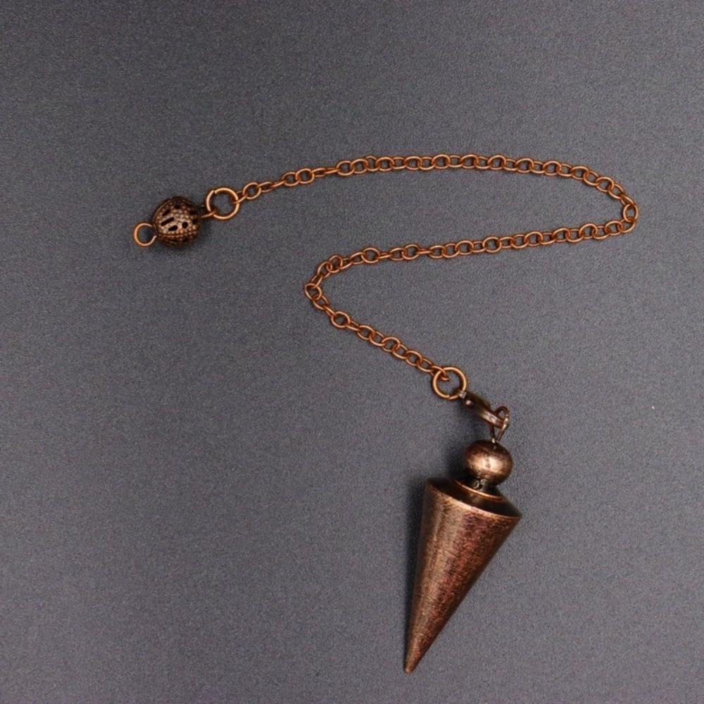 Energy Isis Pendulum Pointed Meditation Cone Metal Pendulum Witch Spiritual Pendulos  Women