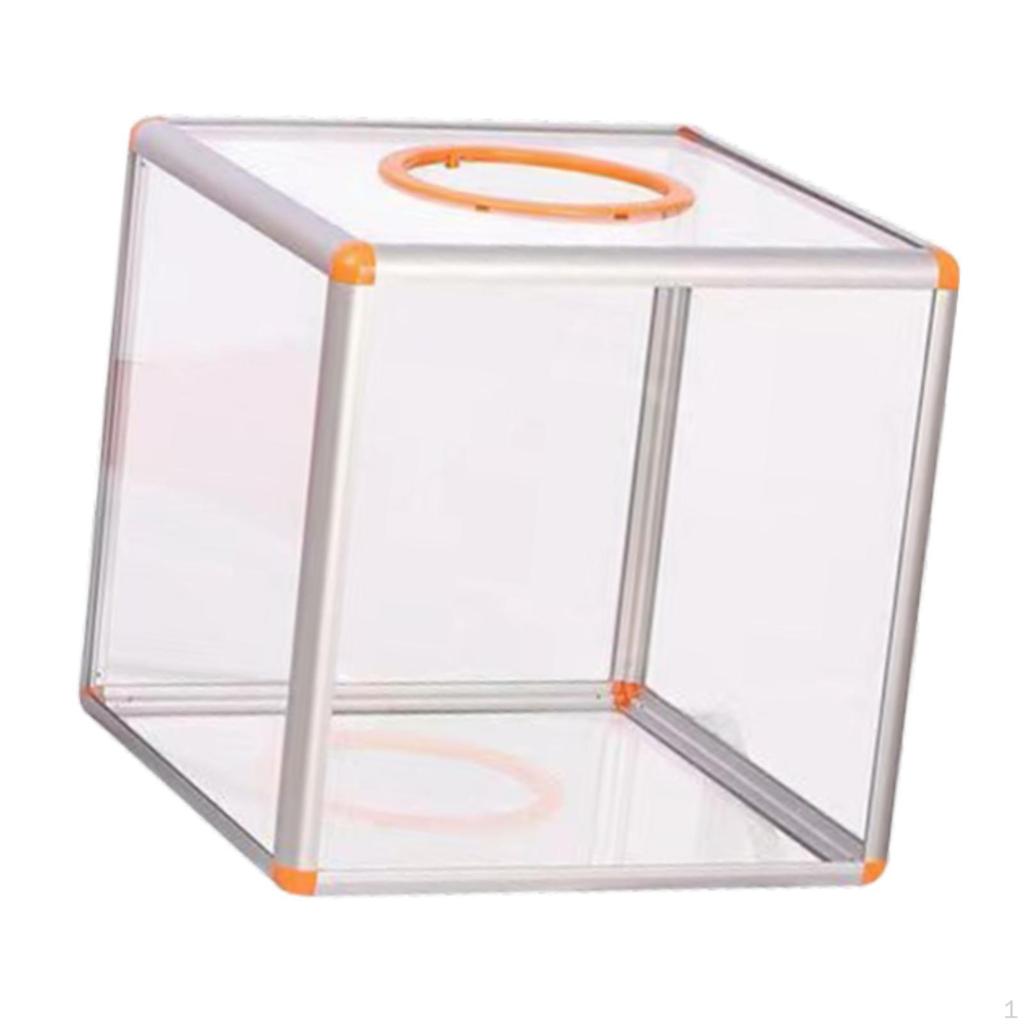 Acrylic Donation Box Clear Money Large Capacity Vote Ticket for Charity Contest Tip Bar