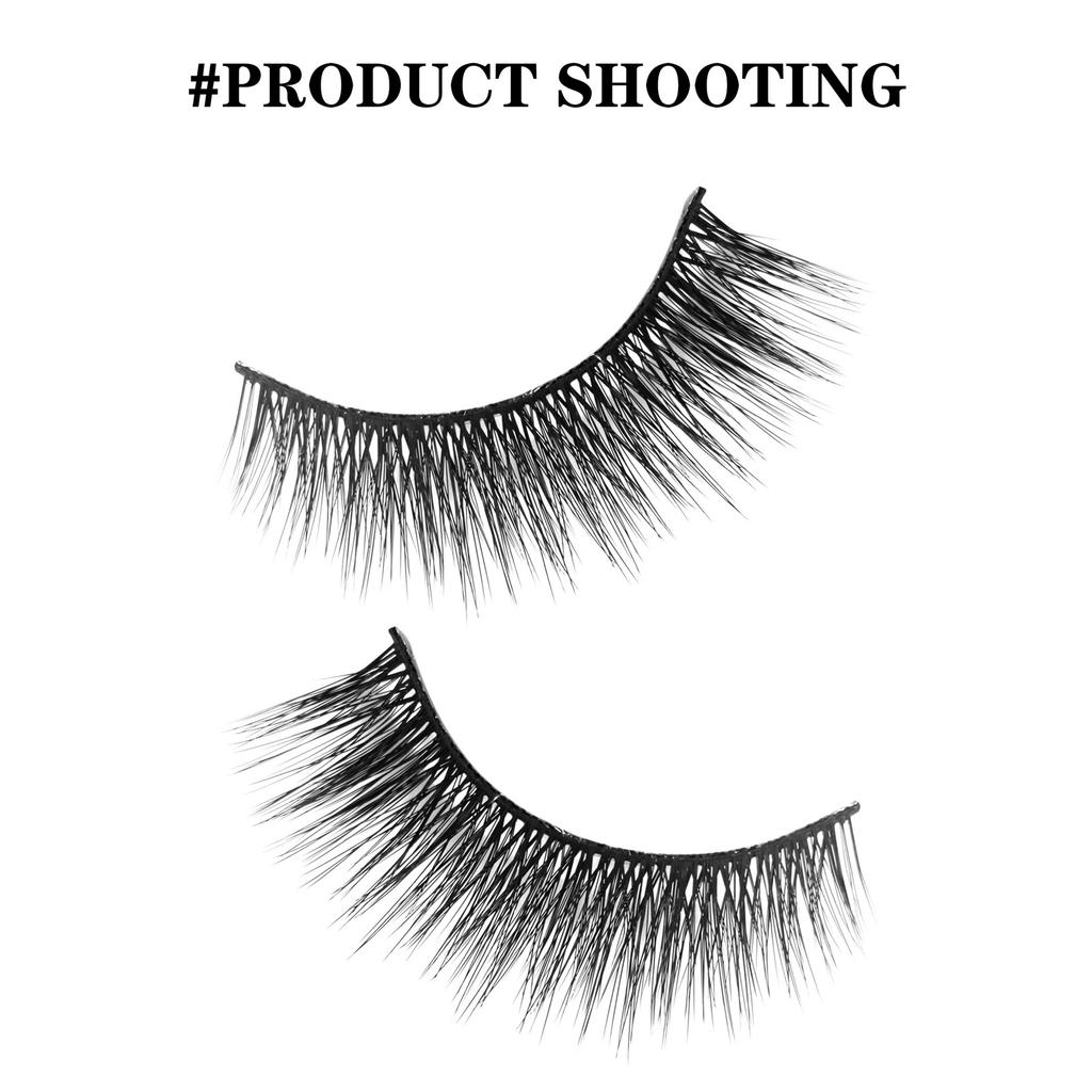 5 Pairs One-Piece False Eyelashes Dense Curling Hard Stem Design For Daily Eye Makeup