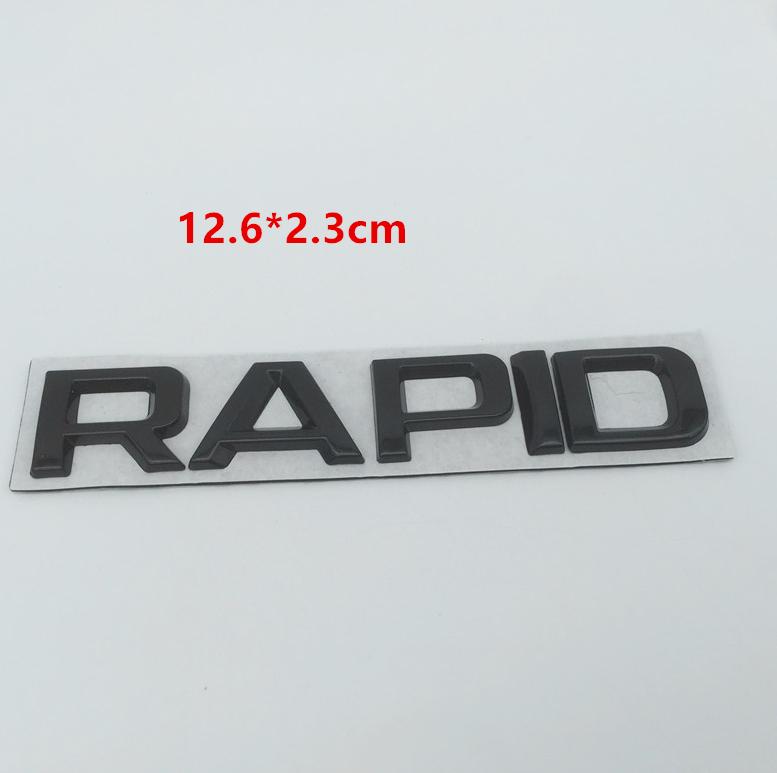 1pc metal for SKODA Octavia Superb RAPID FABIA KAMIQ KODIAQ YETI car emblem letter badge Rear tail Trunk sticker Decal for SKODA qaf555