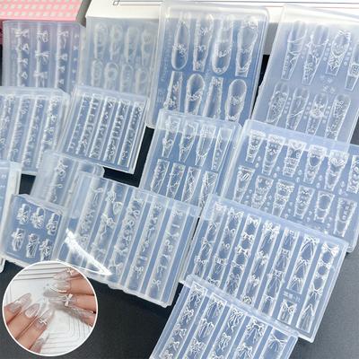 Торт Крем Юбка Бант Лента 3D Акриловая Форма Украшения для Нейл-арта Дизайн Своими Руками Силиконовая Форма для Нейл-арта Шаблон для Нейл-шармов