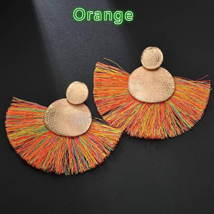 Серьги с кисточками Свадебная вечеринка Заявление Богемные висячие серьги Длинные винтажные с бахромой Дешевый подарок