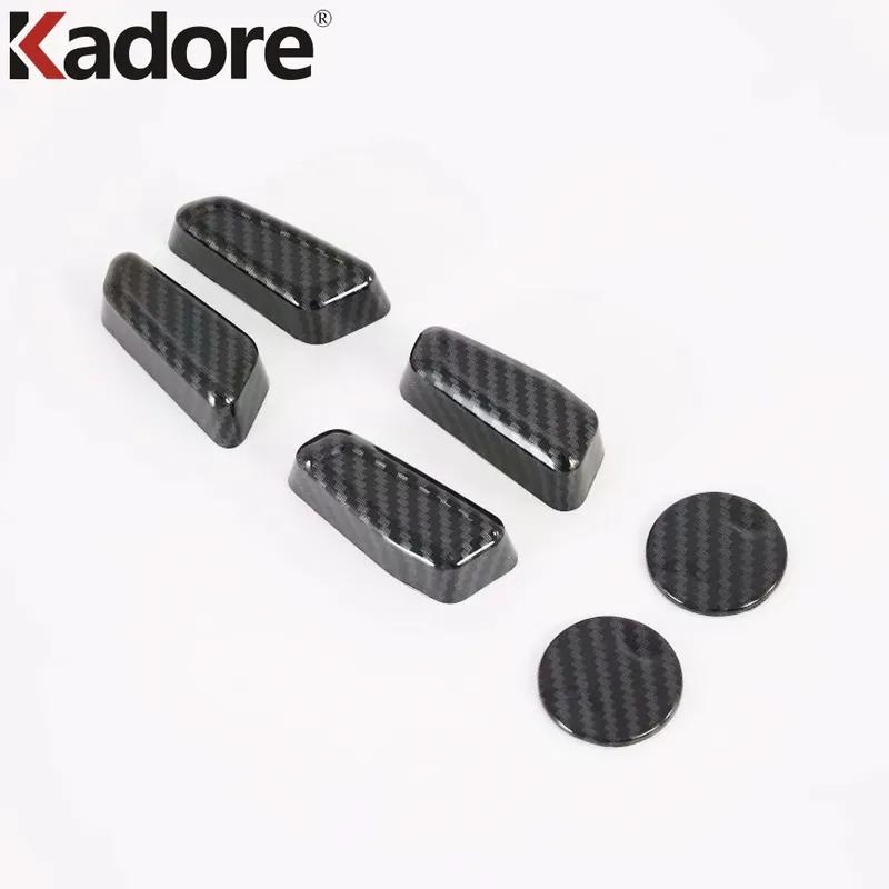 For Hyundai Sonata - 2024 Carbon Fiber Car Seat Adjustment Switch Control Button Cover Trim Interior Accessories