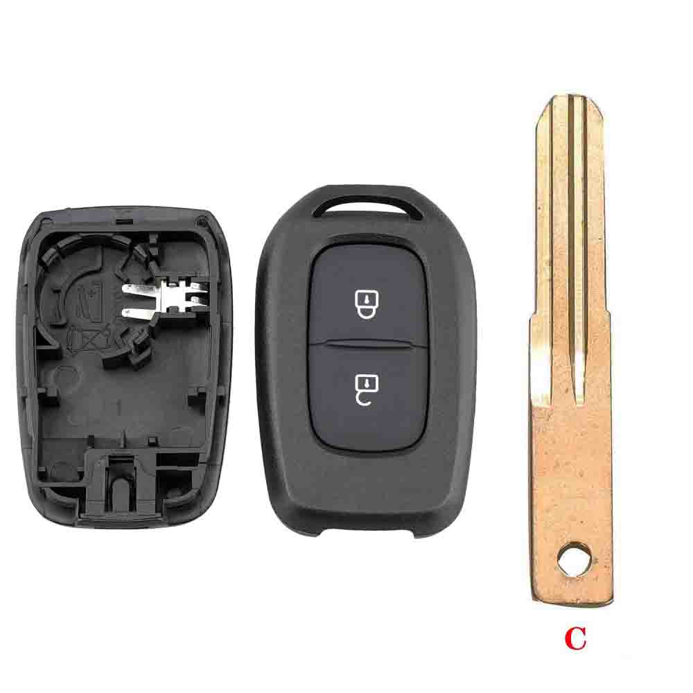 Корпус дистанционного ключа с 2 кнопками для Renault Sandero Dacia Logan Lodgy Dokker Duster 2016, чехол для автомобильного ключа Renault