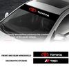 1Pcs Car Windshield Sticker Fashion Sport Decals Decoration Sticker For TRD RAV4 Levin Reiz Corolla Chr Camry Racing