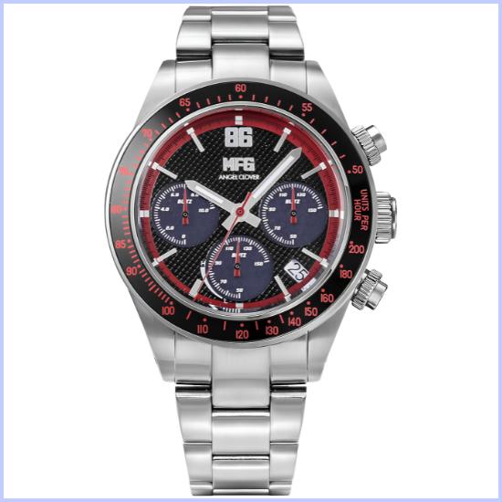 Angel Clover x MF Ghost Collaboration Watch Toyota 86GT Model MFG40-TO Black Dial Solar Powered 10 ATM Water Resistant Men's Wristwatch