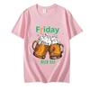 Футболка с принтом Friday Beer Day, топы, футболки для мужчин, топы в стиле хип-хоп, рубашки, футболки с коротким рукавом для мужчин, летняя одежда для мужчин, топы
