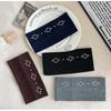 Knit Hair Accessories Versatile Metal Rivet Hairband Elastic Wide Headband Y2k Fashion Hairband For Dating Work Travel