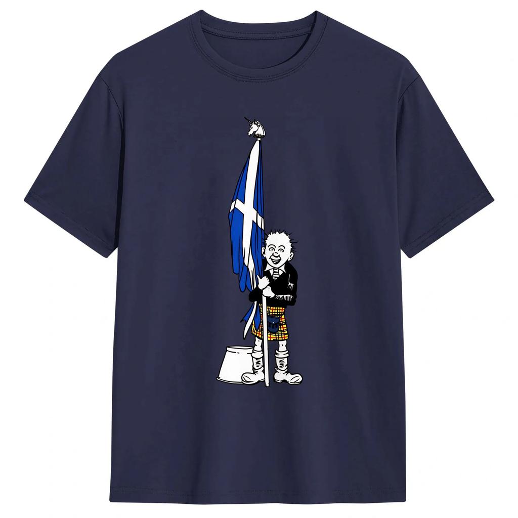 Unisex TShirts No Scotland No Party Novelty Pure Cotton Tee Shirt Short Sleeve T Shirt O Neck Clothes Gift Idea