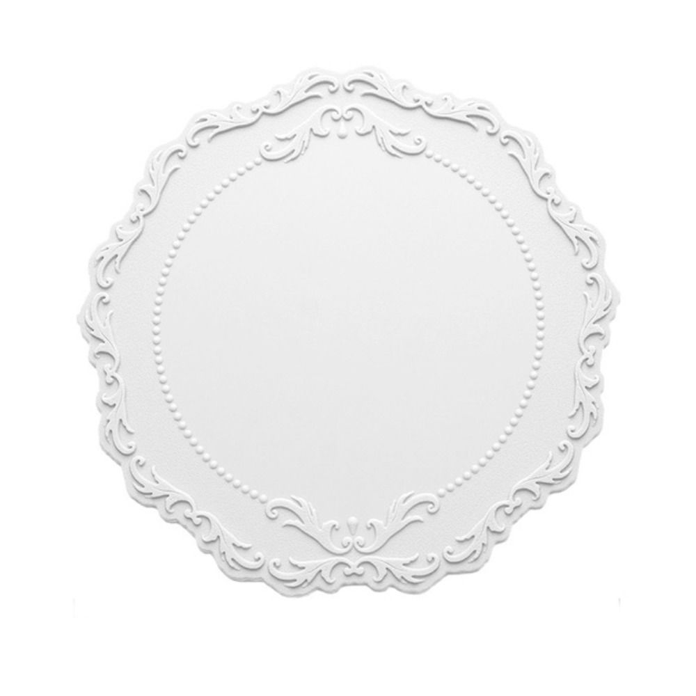 1 шт. кружевной силиконовый подстаканник с рельефным дном, нескользящий коврик для украшения стола, кухонные принадлежности, круглый коврик для чашки, подставка для посуды