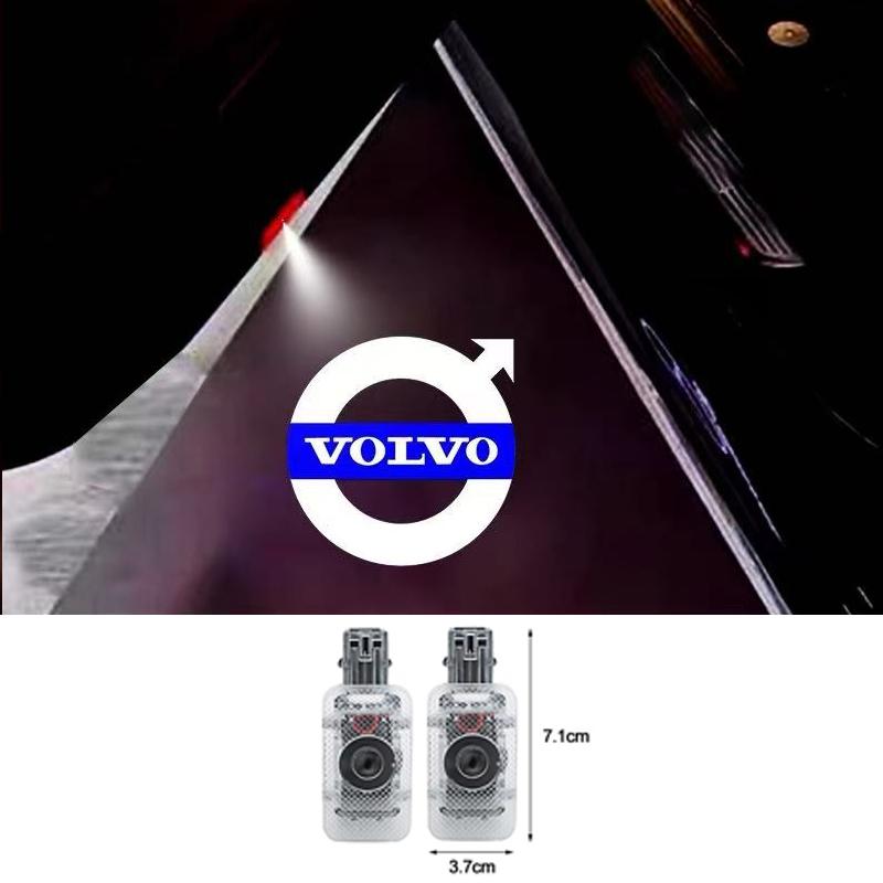 2Pcs HD Car Door Logo Welcome Light Projector Lamps For Volvo XC60 XC40 EX30 V60 V40 XC90 XC70 V50 S60 V70 S90 Olestar AWD S80
