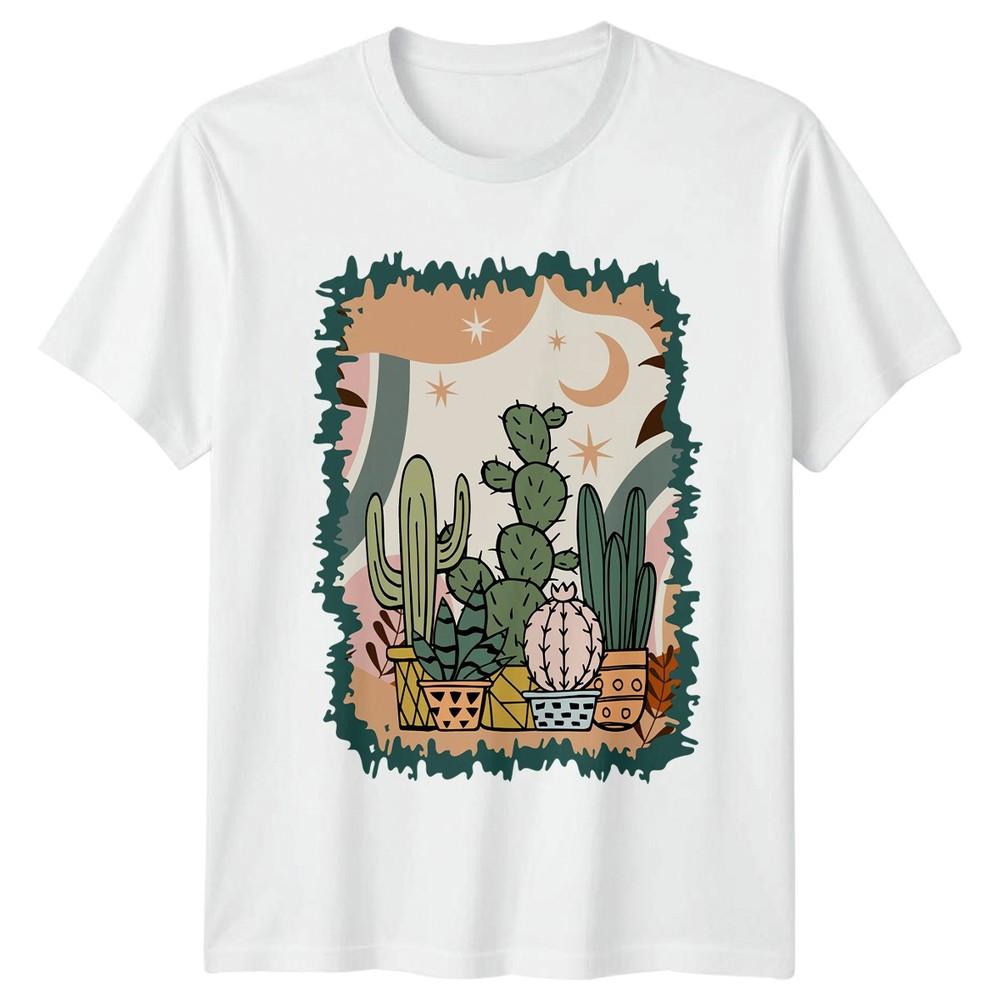 Cactus Succulent TShirt Desert Plant Gardening Gift For Him And Her