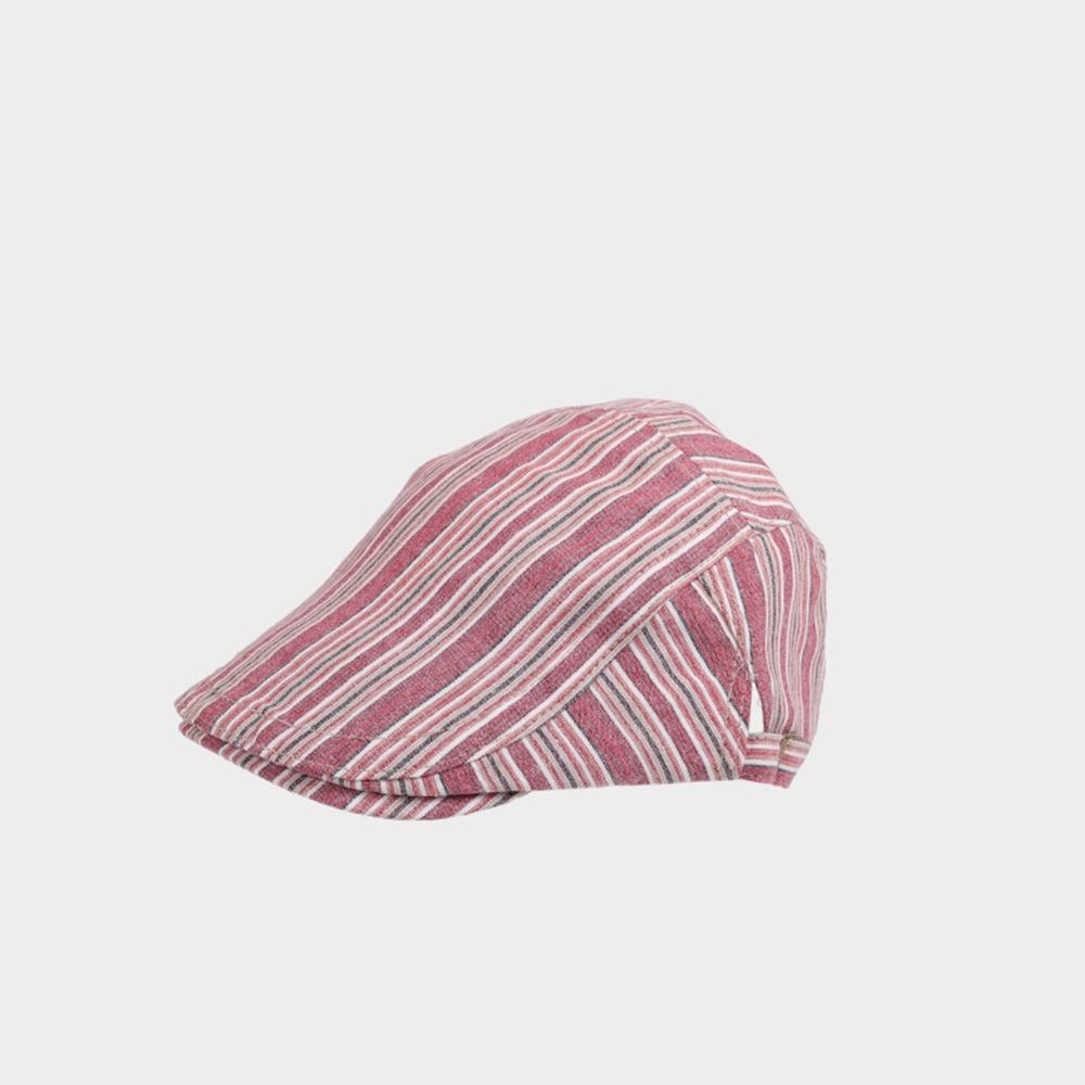 Y2k Newsboy Cap Striped Painter Hat New Peaked Caps Female