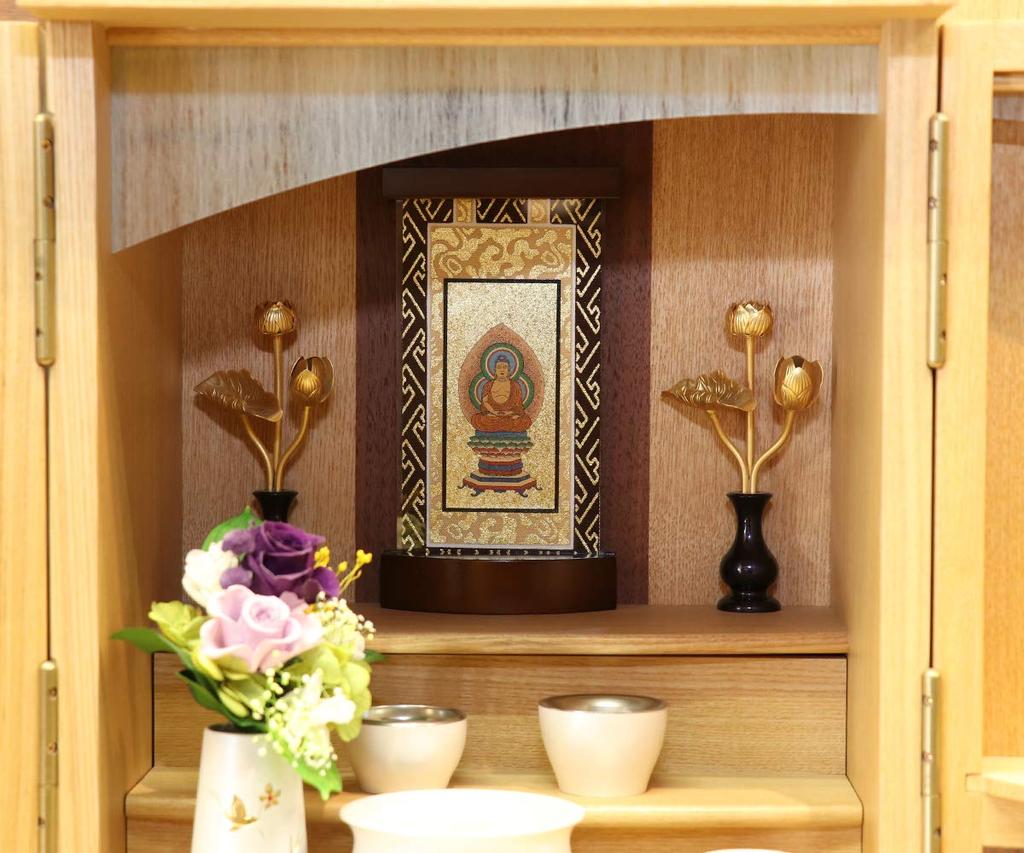 Тиара [Бин] Браун, Стоячий свиток, Современная подставка, Высота 17 см, Главное изображение, Секта Тэндай