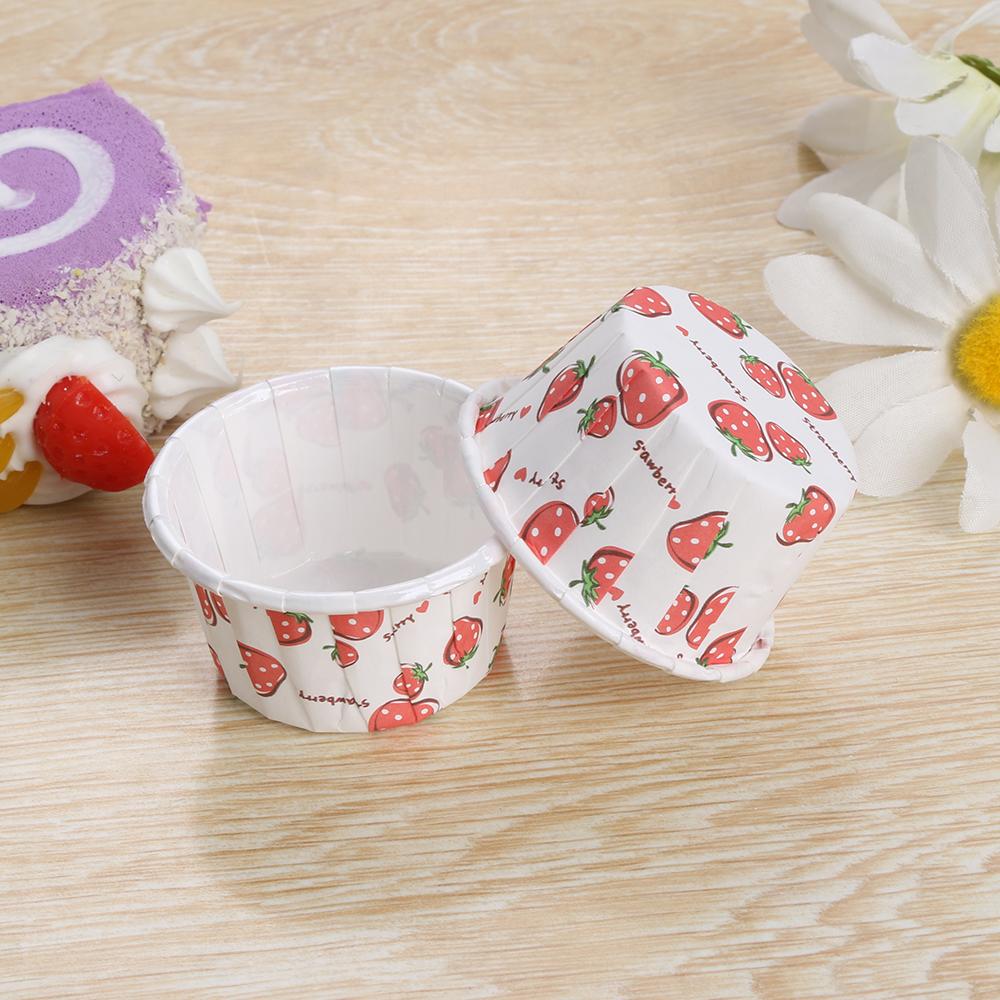 100PCS Colorful Bakeware Dot Decorate Muffin Cup Pan Case Paper Cupcake Liner Baking Wrapper