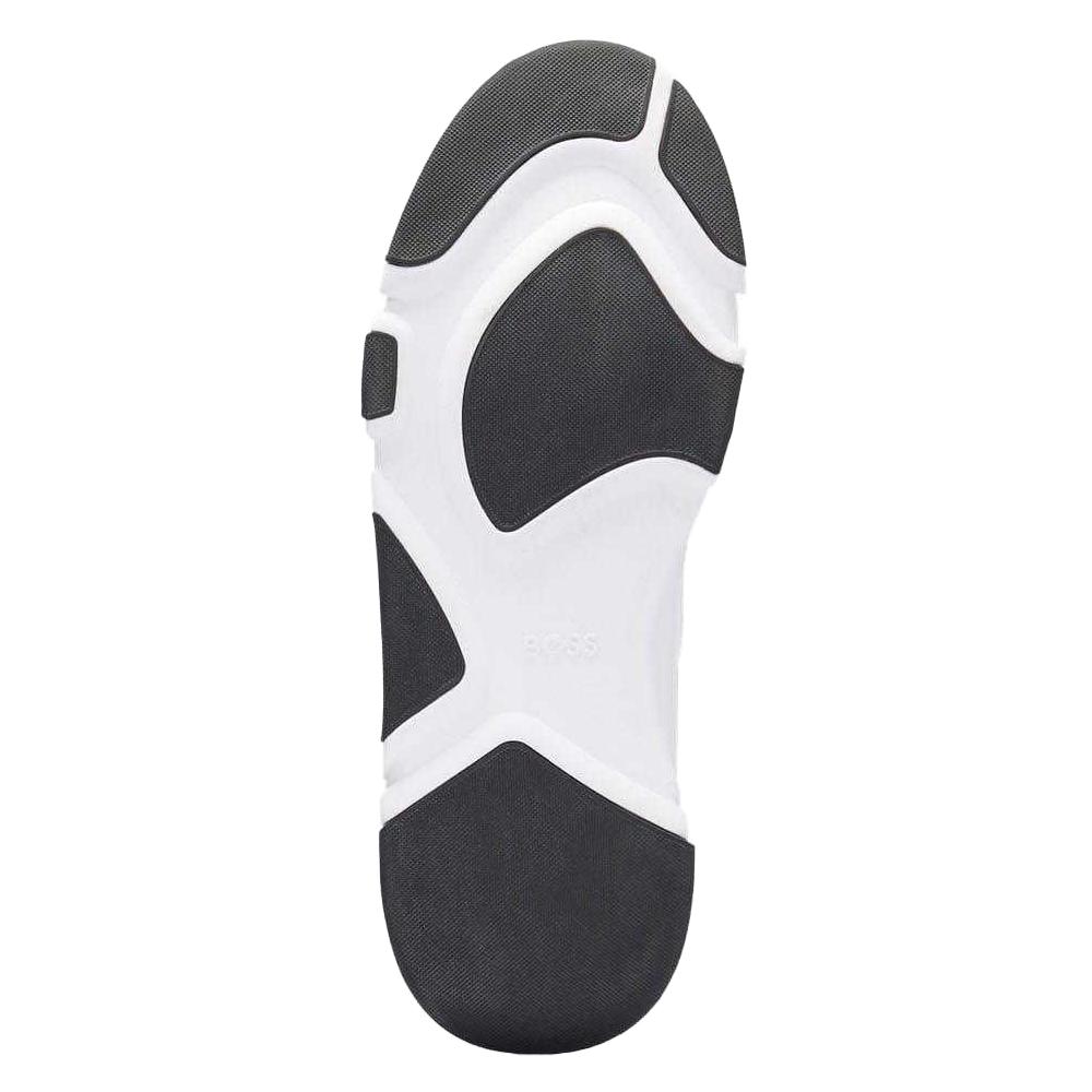 Hugo Boss Mens Asher Leather Running Trainers