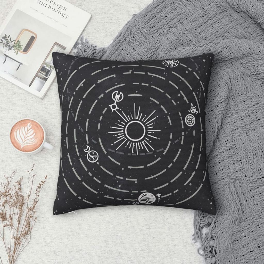 Outer Wilds Солнечная система Квадратная наволочка Чехол для подушки Наволочка Декоративная наволочка для дома Дивана Гостиной