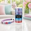 Patriotic Sparkling Ring Pet White 1 Pc