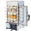 5-Tier Commercial Food Warmer Display, 1200W Food Display Warmer with LED Light, Adjustable Shelf & Stainless Steel Frame, 30~110 Steam Heating, 120L