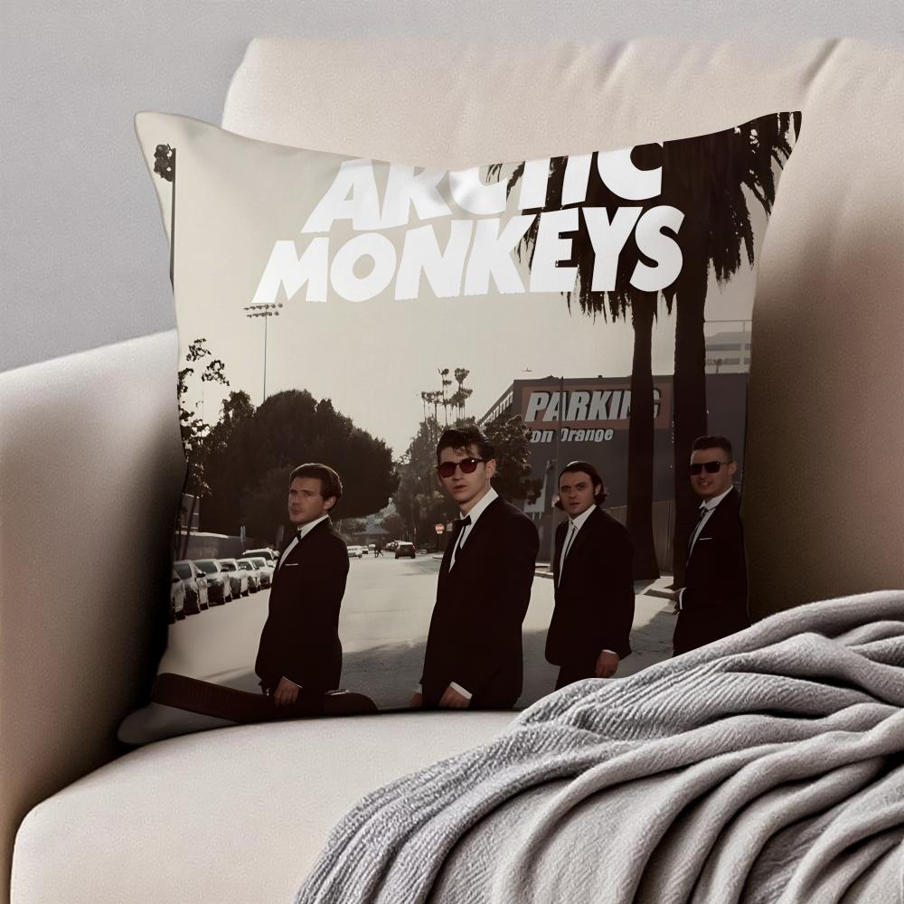 Модная Классная A-Arctic Monkeys Группа Иконическая Наволочка Подушка Антипылевой Невидимая Молния Короткий Плюш Диванная Подушка