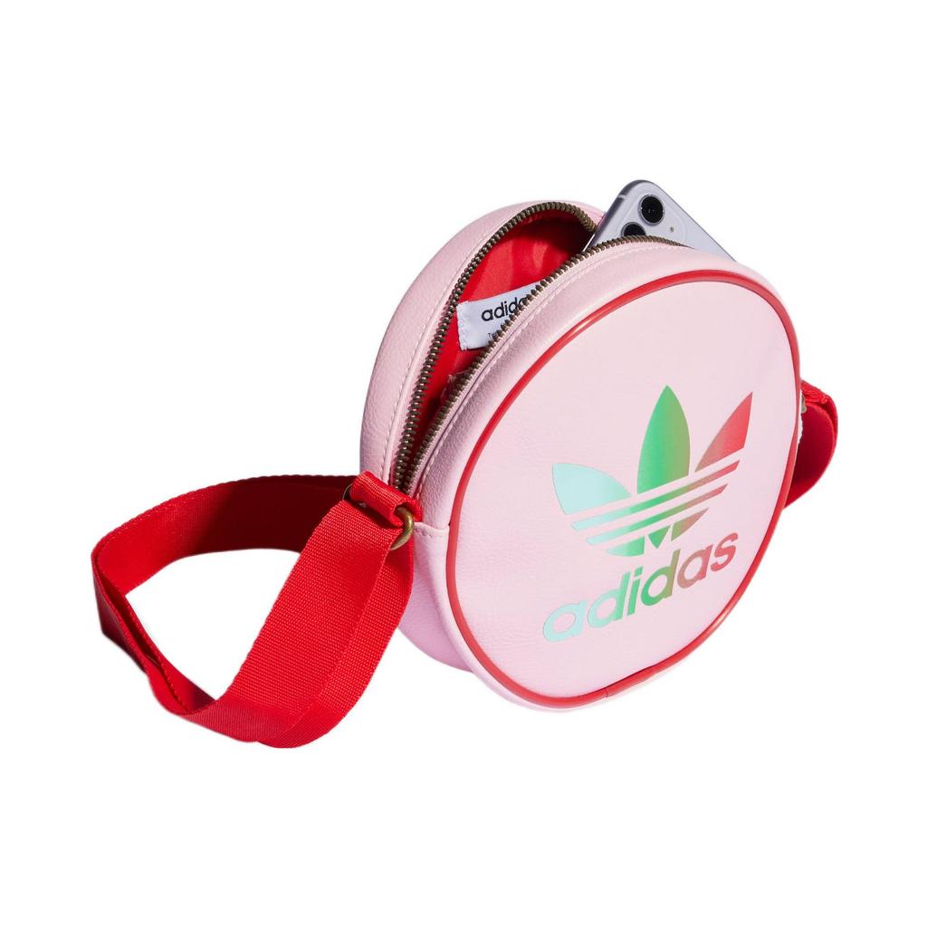 New Adidas Originals Polyester Shoulder Bag Crossbody Bag Mini Women's Pink IK4682
