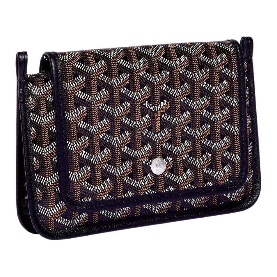 Goyard Plumet Y Монограмма Много карманов Съемный плечевой ремень Холст и Кожа WOC Конверт Клатч Сумка через плечо Сумка на плечо Унисекс сумки PLUMETPMLTY