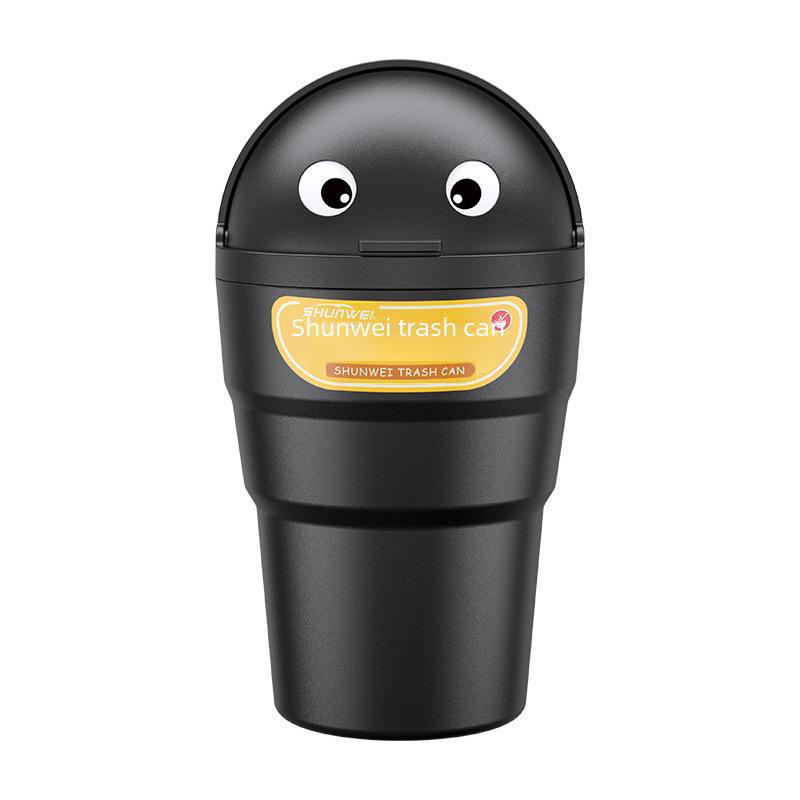 Shunwei Car-Mounted Cup-Shaped Trash Bin - Portable and Cute Interior Trash Storage for Cars