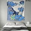BFDI Wall Tapestry Aesthetic Wall Hanging Printed Fabric Blanket Decorative Tapestries for Bedroom Living Room Home Decor