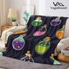 Magic Potion Bottles Flannel Blanket Warm Soft Halloween Christmas All-Season Couch Decorative Cozy Warm Gift