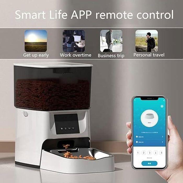 Mangeoire automatique - 4L - WiFi - Acier Inoxydable 304