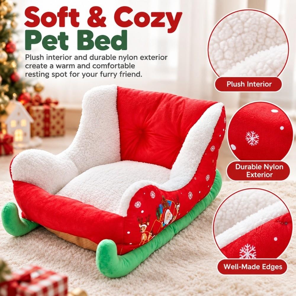 Washable Pet Couch Plush Sleigh Bed High Quality Pet Bed Winter
