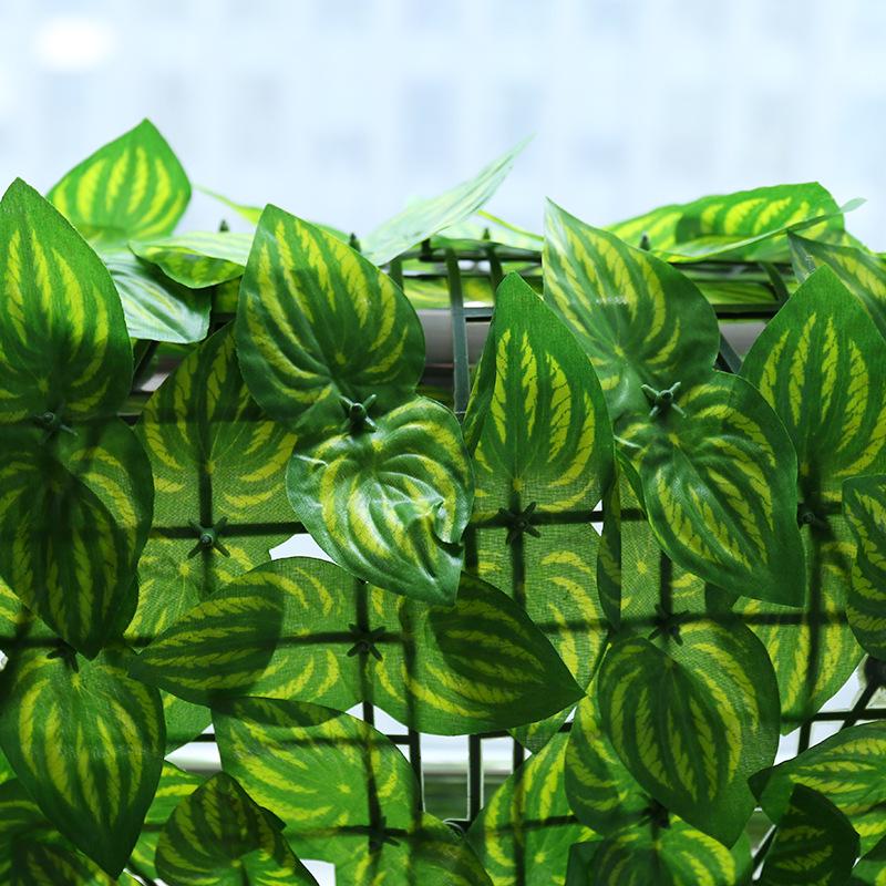 Пластиковый забор «Зеленый лист» для трансграничного использования: Искусственная зеленая стена для украшения двора или балкона