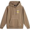 Li Ning Wade Series Loose Letter Hooded Comfortable Casual Sweatshirt Men Sweatshirt Cocoa-Brown AWDU271-7