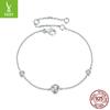 Simple And Classic 50-Point Star Moissanite Bracelet, Fashionable And High-End 925 Sterling Silver Bracelet Jewelry.